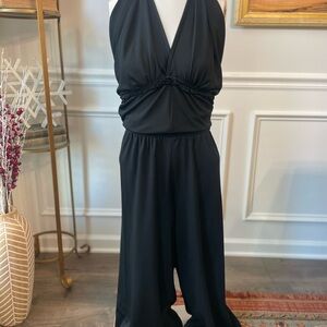 Vintage Black Halter Jumpsuit
